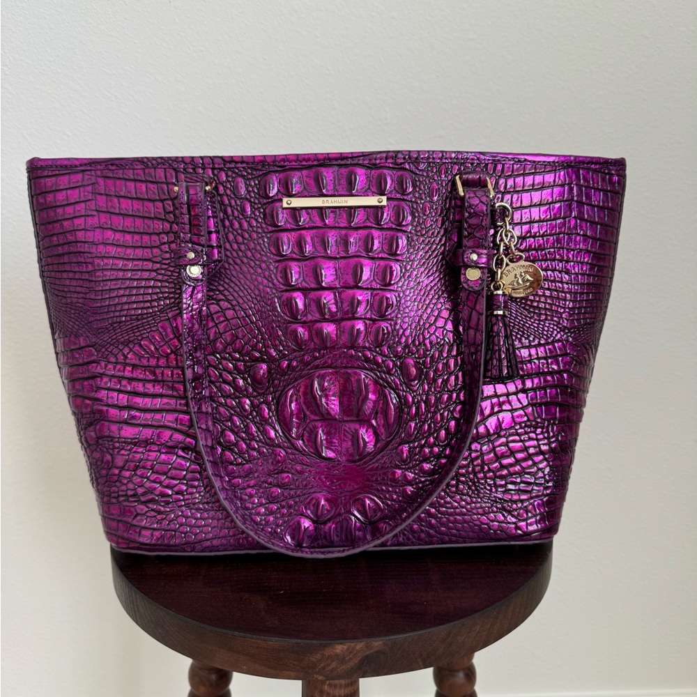 Brahmin Medium Asher Tote Bag, Purple